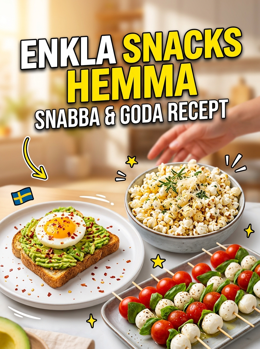 Enkla snacks hemma – snabba och goda recept
